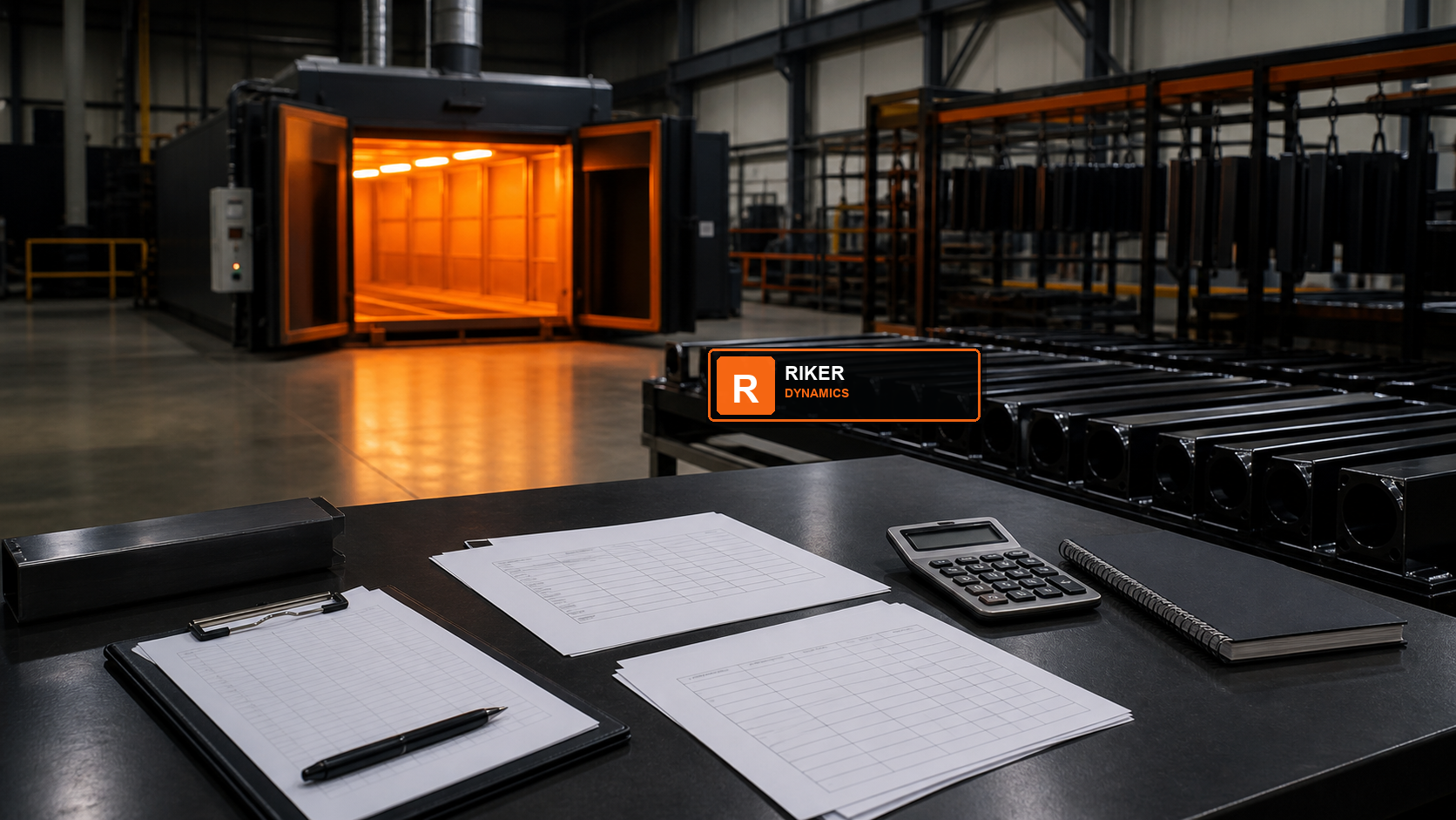 Riker Dynamics powder coating oven for production ROI and capacity planning