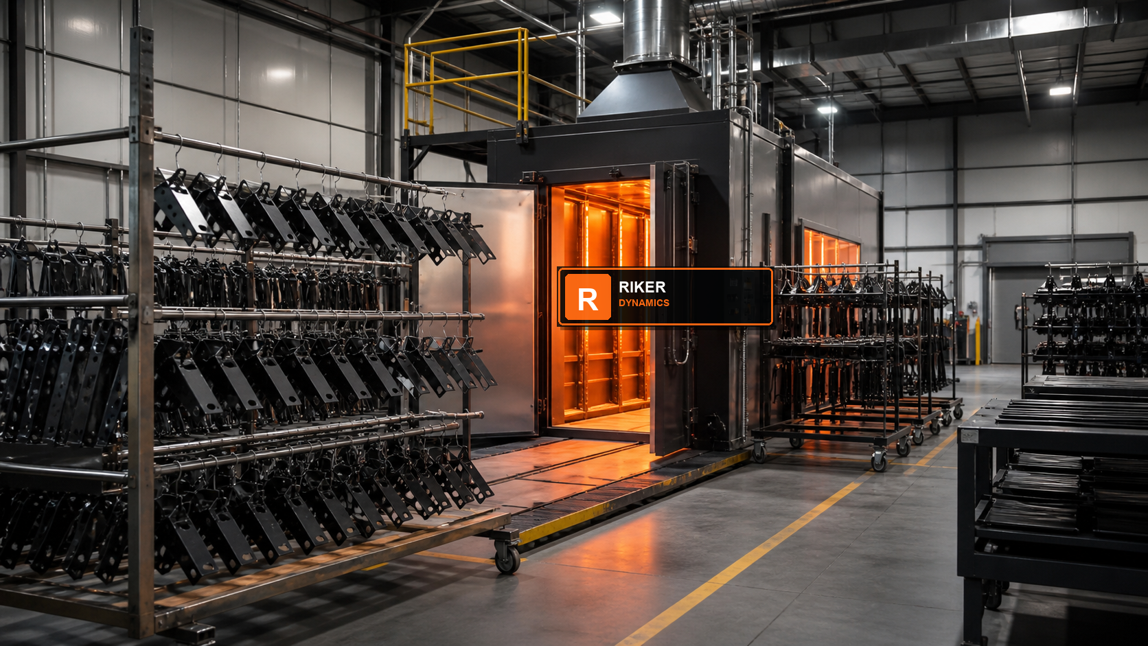 Riker Dynamics powder coating oven supporting business growth and production capacity